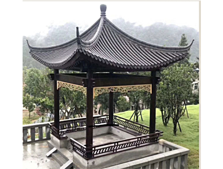 防腐木涼亭